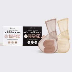 Rice Water Shampoo & Conditioner Combo + Bar Saver Bags Bundle